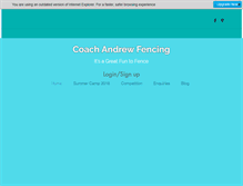 Tablet Screenshot of fencing.hk