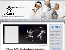 Tablet Screenshot of fencing.mb.ca